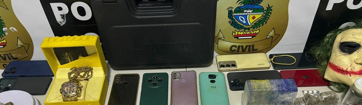 PCGO deflagra 2ª fase da operação “Boipeba” e prende dois homens e uma mulher por tráfico de drogas