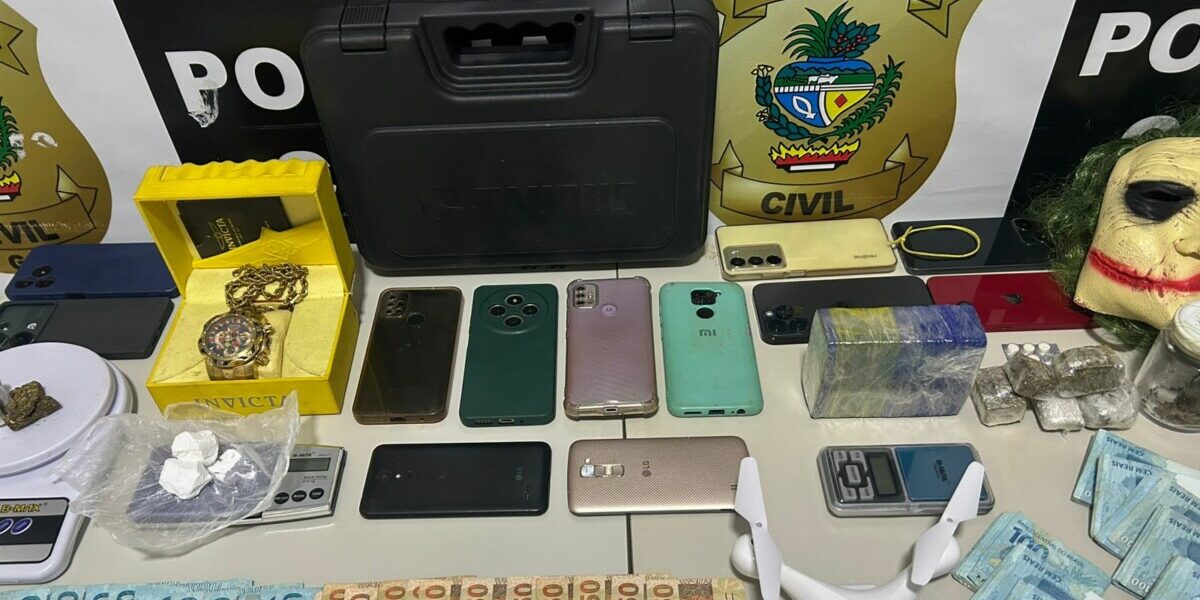PCGO deflagra 2ª fase da operação “Boipeba” e prende dois homens e uma mulher por tráfico de drogas