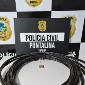 PCGO prende em flagrante homem por receptação de fios furtados e posse irregular de munições em Pontalina