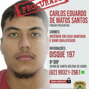 PCGO prende homem e busca dois foragidos por incendiar casa de mulher em Santa Helena após separação familiar