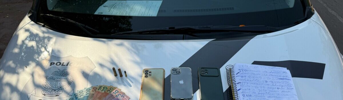 PCGO prende homem em flagrante por tráfico de drogas e posse irregular de munições em Santa Terezinha de Goiás