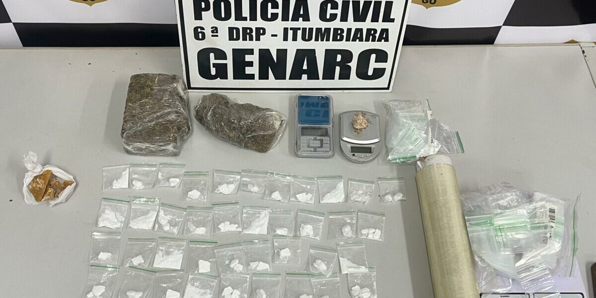 PCGO prende homem por tráfico de drogas em bairro residencial de Itumbiara