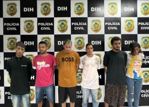 PCGO prende seis integrantes de facção criminosa envolvidos em homicídio no Jardim Cerrado IV, em Goiânia