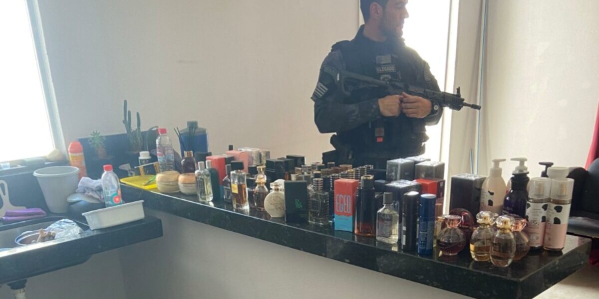 Polícia Civil cumpre buscas e apreende cosméticos e perfumes furtados de empresa em Morrinhos