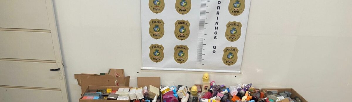 Polícia Civil cumpre buscas e apreende cosméticos e perfumes furtados de empresa em Morrinhos