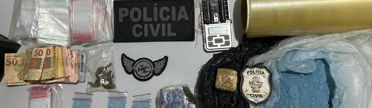 Polícia Civil faz operação em Terezópolis e apreende drogas, arma de fogo e munições