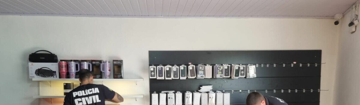 PCGO faz operação e investiga comercialização criminosa de eletrônicos em Mara Rosa