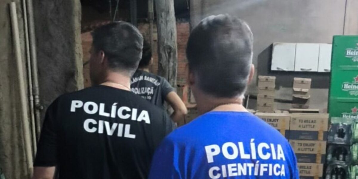Operação Metanol: PCGO, forças de segurança e órgãos municipais apreendem dezenas de bebidas vencidas em Uruaçu