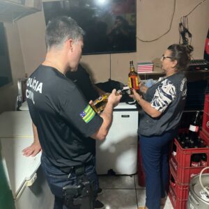 PCGO intensifica Operação Metanol em Uruaçu e apreende bebidas irregulares