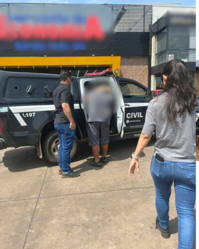 PCGO prende autor de furto de veículo em Jataí, suspeito usava carro roubado para ir ao Fórum