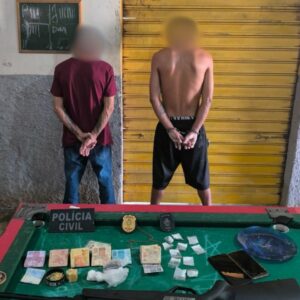 PCGO prende dupla que utilizava bar de Mozarlândia para tráfico de drogas