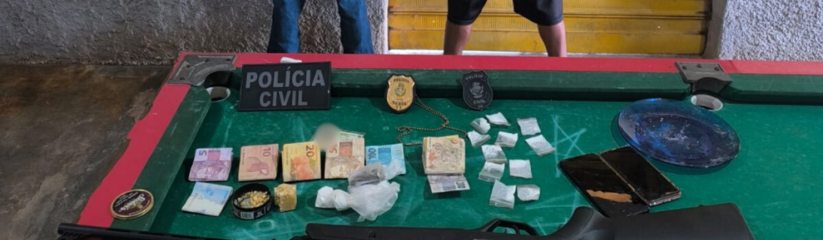 PCGO prende dupla que utilizava bar de Mozarlândia para tráfico de drogas