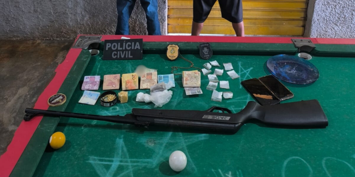 PCGO prende dupla que utilizava bar de Mozarlândia para tráfico de drogas