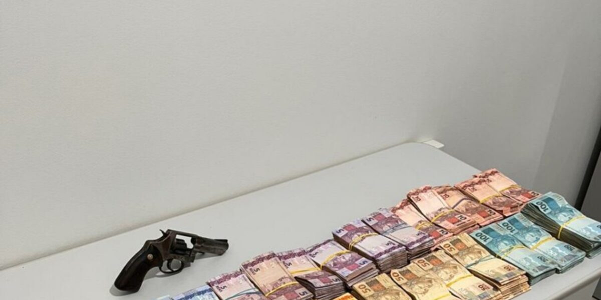PCGO prende homem por tráfico de drogas, posse ilegal de arma e apreende mais de R$ 70 mil em Maurilândia