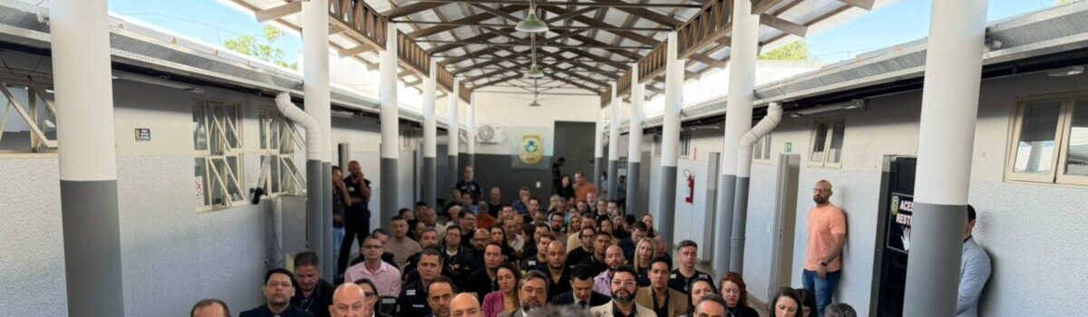 PCGO realiza cerimônia de revitalização da Central-Geral de Flagrantes de Goiânia e homenageia policiais civis