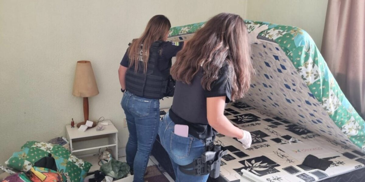 PCGO apreende arma e munições usadas por agressor que fez disparos contra portão da casa de ex-companheira, em Luziânia
