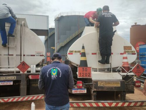 PCGO e ANP realizam fiscalização de combustíveis no polo petrolífero de Senador Canedo