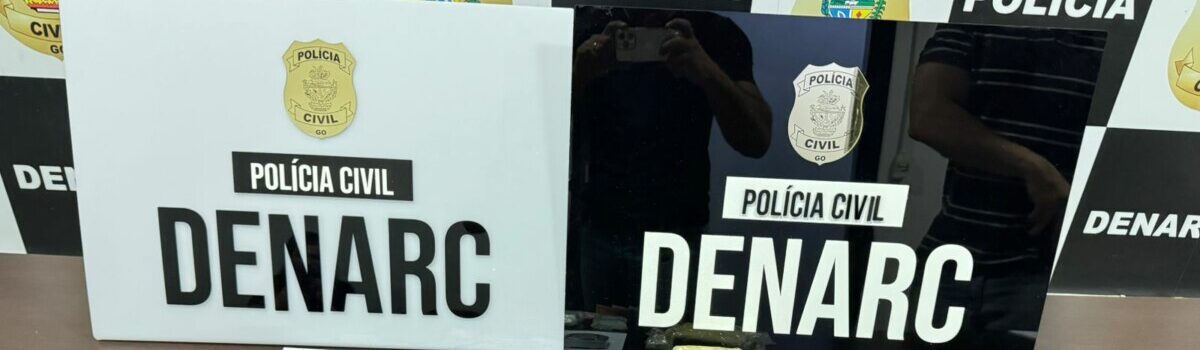PCGO prende dupla em flagrante por tráfico de drogas e porte de arma em lava-jato utilizado como “boca de fumo”