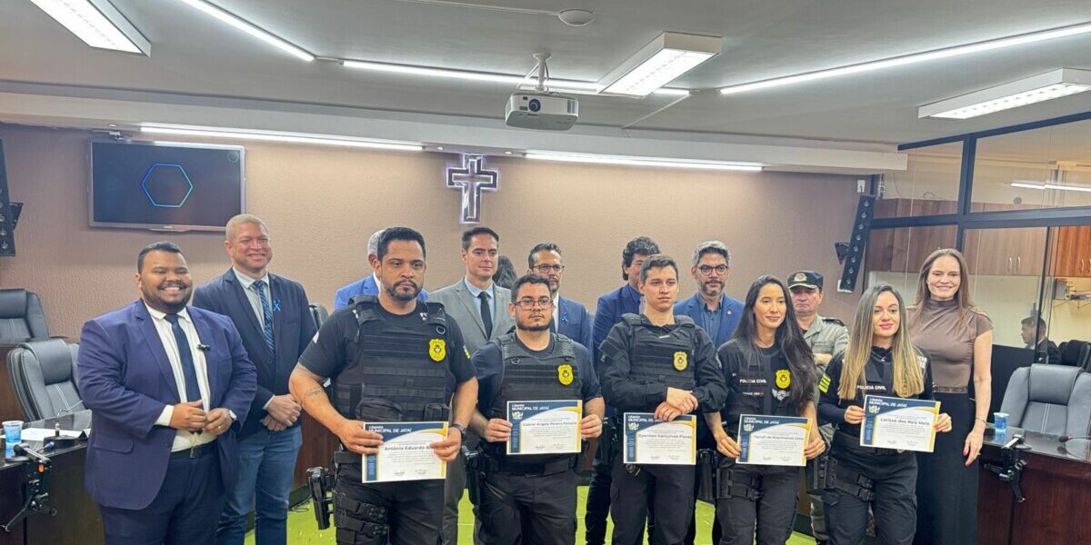 PCGO é homenageada na Câmara Municipal de Jataí pelo destaque no combate e esclarecimento de crimes contra a vida