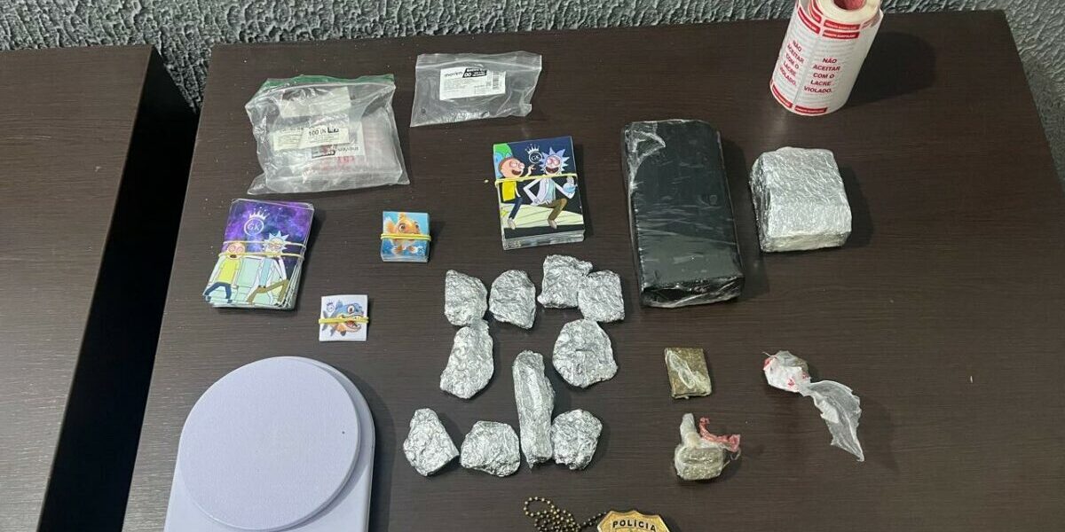 PCGO prende suspeito de tráfico com porções de maconha em Trindade