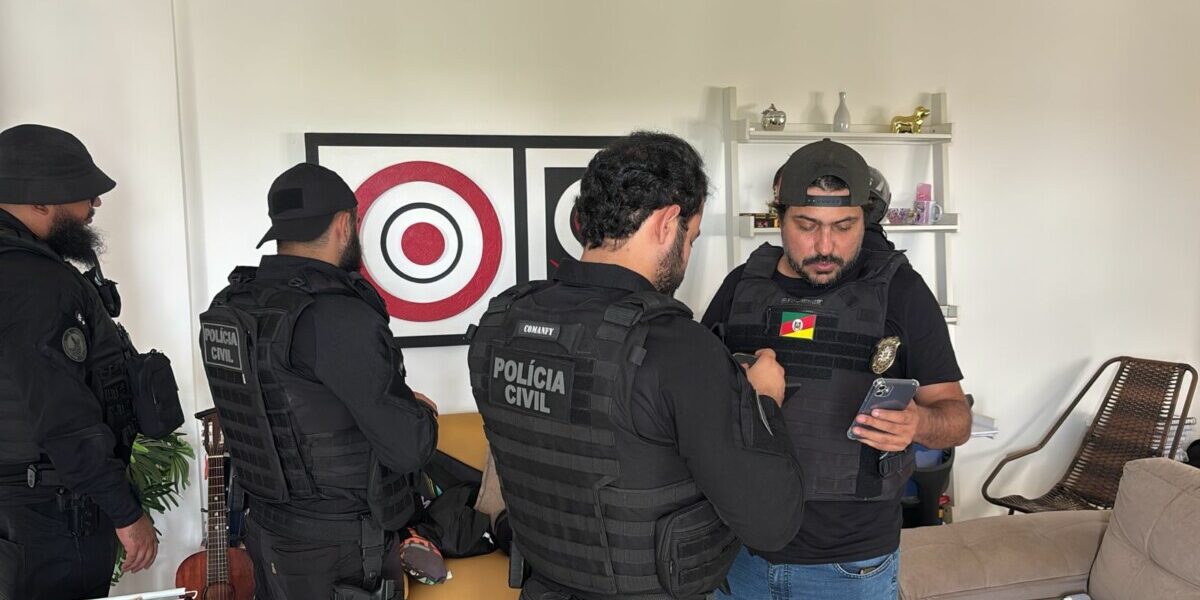 PCGO presta apoio à PCRS, em operação em Caldas Novas, contra suspeitos de invadir sistemas do TJRS e vazar conteúdo sigiloso