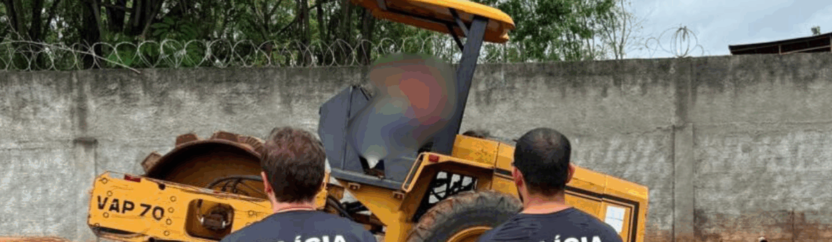 PCGO cumpre mandado e apreende maquinário em Aparecida de Goiânia