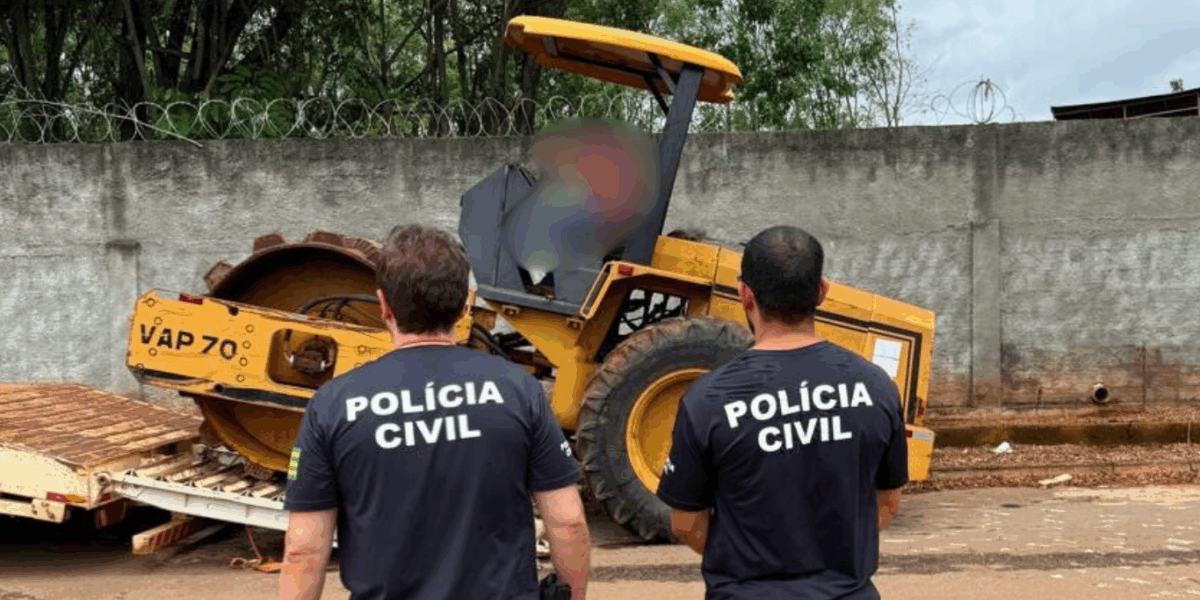 PCGO cumpre mandado e apreende maquinário em Aparecida de Goiânia