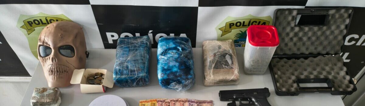 PCGO e PMGO prendem em flagrante dupla por tráfico de droga em São Luís de Montes Belos
