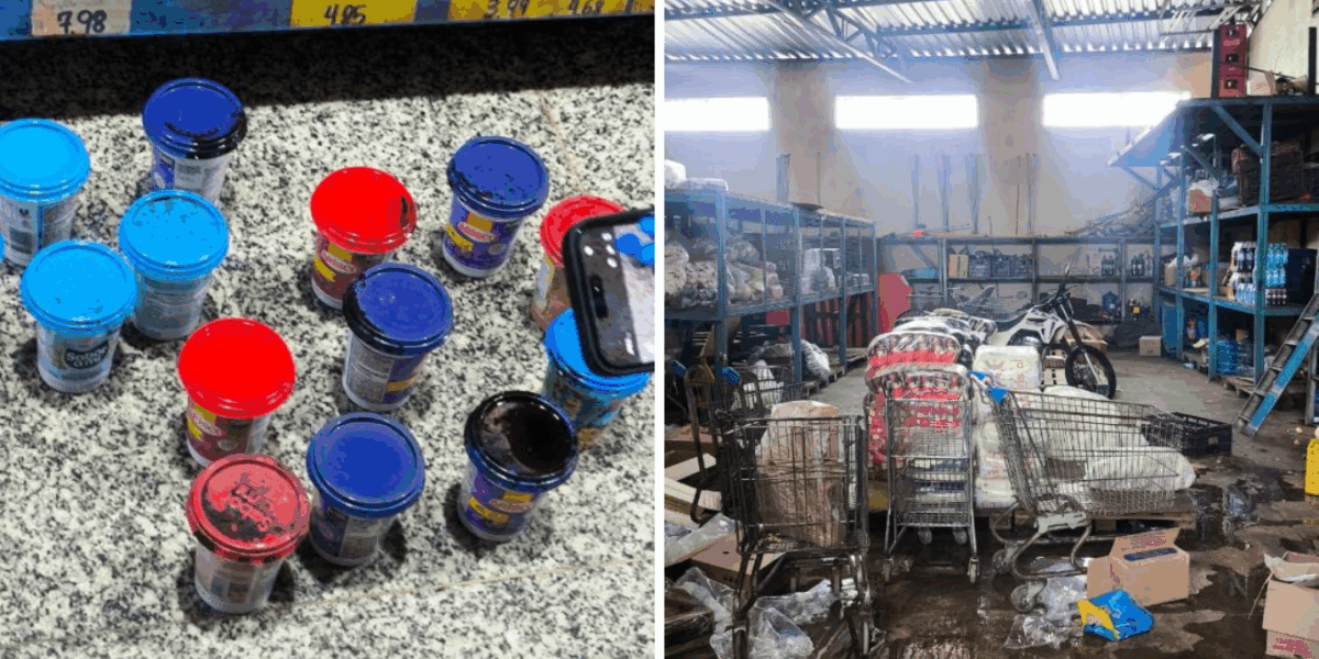 PCGO investiga supermercado de Uruaçu por expor alimentos impróprios ao consumo e estabelecimento é interditado