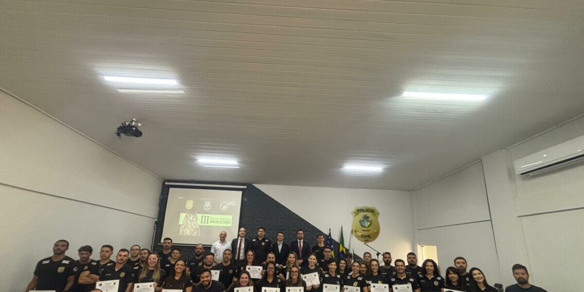 Polícia Civil de Goiás forma terceira turma do Curso de Inteligência em Análise de Dados (CIAD)
