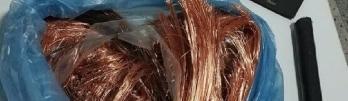 PCGO prende comerciante suspeito de adquirir cabos elétricos alvo de receptação, em Senador Canedo