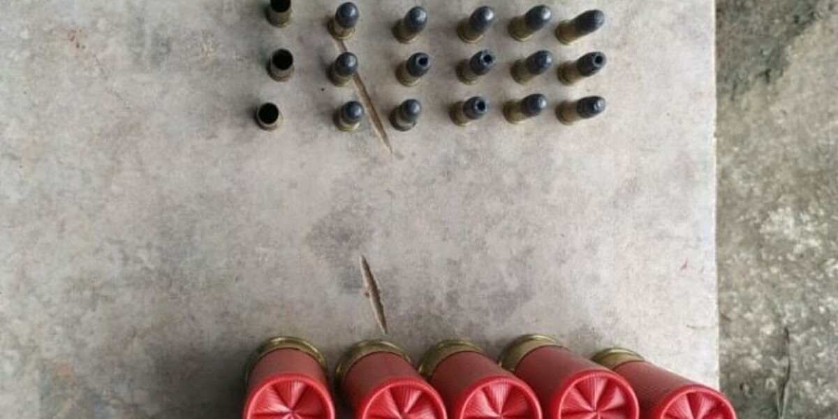 PCGO apreende armas e munições, em Cocalzinho, e procura por foragido