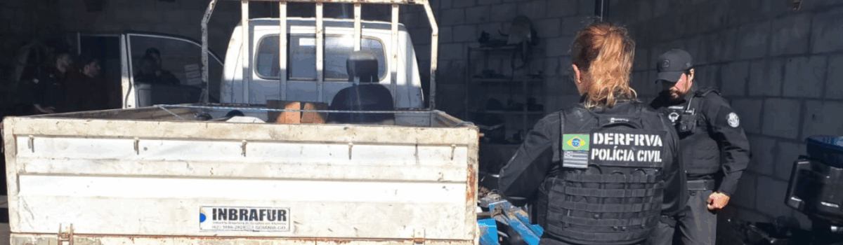 PCGO cumpre mandados de busca e apreensão em investigação de furto de peças de caminhões