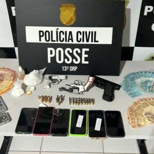 PCGO prende fam&iacute;lia em Posse por tr&aacute;fico de drogas, associa&ccedil;&atilde;o para o tr&aacute;fico e posse irregular de arma de fogo