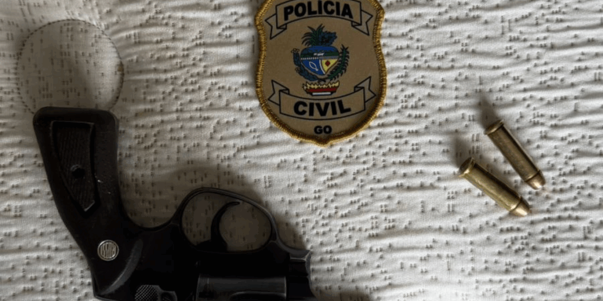 PCGO prende homem por posse ilegal de arma de fogo no contexto de violência doméstica em Novo Gama
