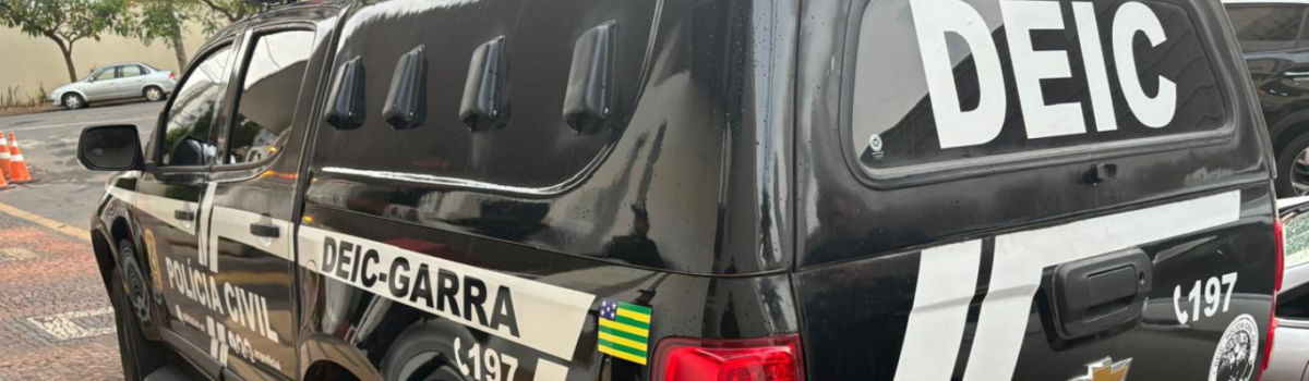 PCGO cumpre mandado de prisão temporária por roubo com uso de arma branca contra DJ em Goiânia