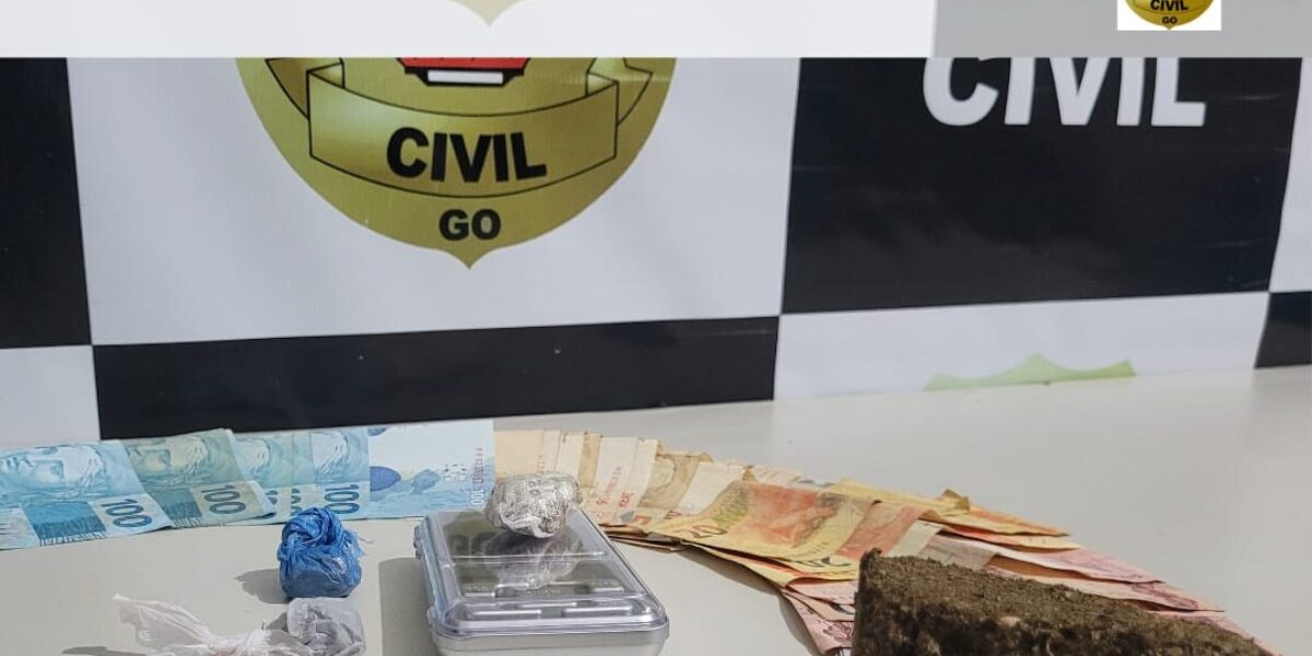 PCGO prende suspeito de tráfico de drogas e desarticula ponto de comercialização em Minaçu