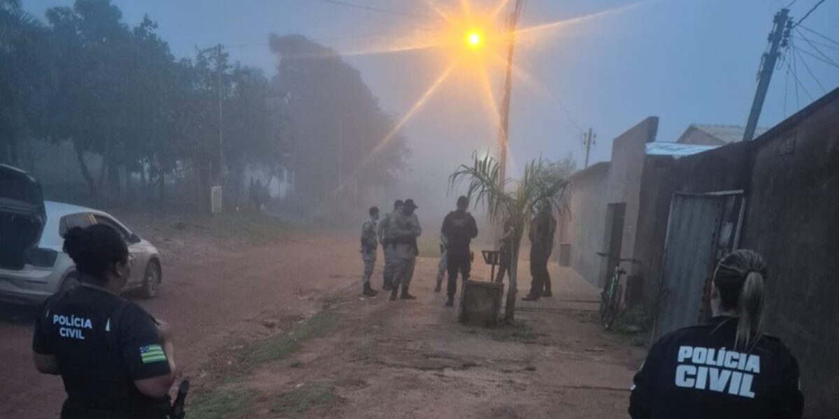 PCGO realiza operação para localizar armas de fogo e combater o tráfico de drogas em Padre Bernardo
