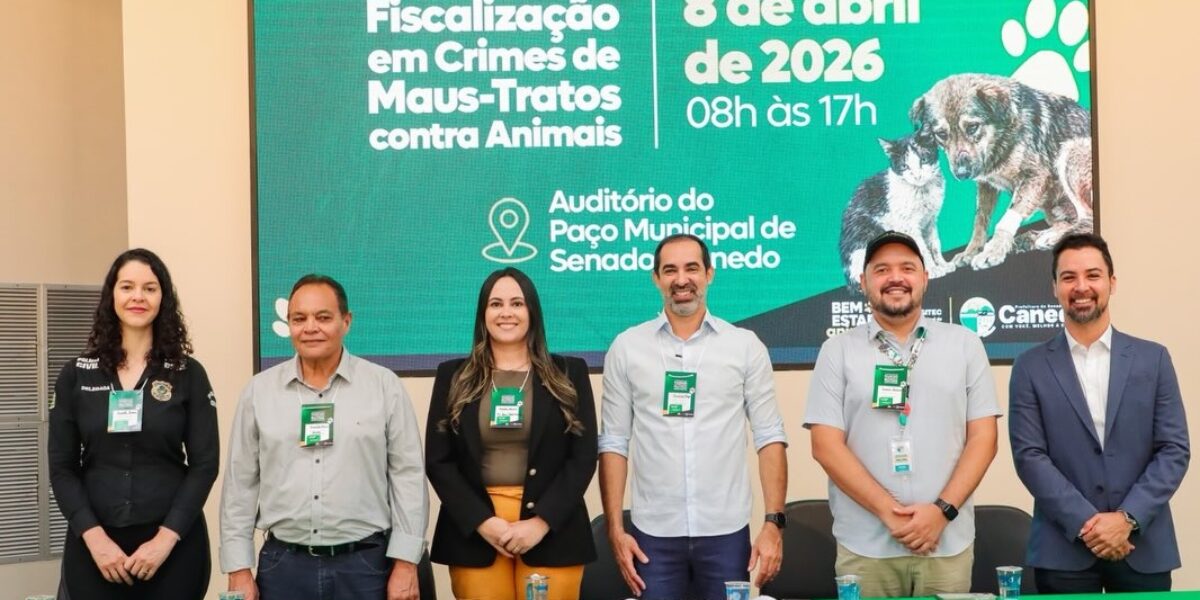 Polícia Civil participa de Seminário de Fiscalização em Crimes de Maus-tratos Animais durante o Abril Laranja em Senador Canedo