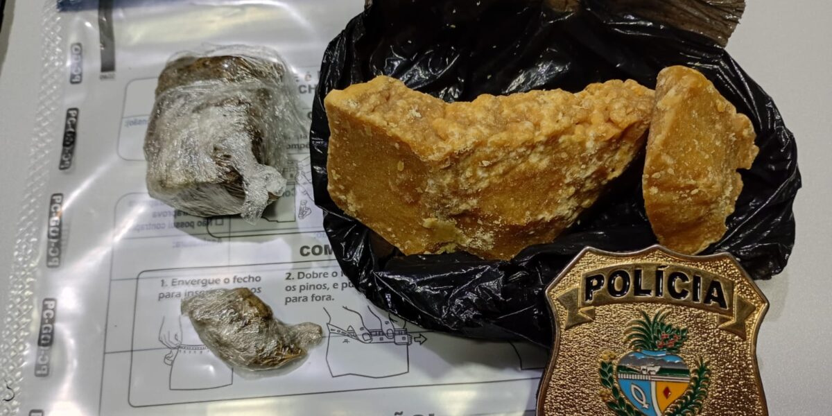 PCGO prende em flagrante dois envolvidos na distribuição de drogas em São Simão