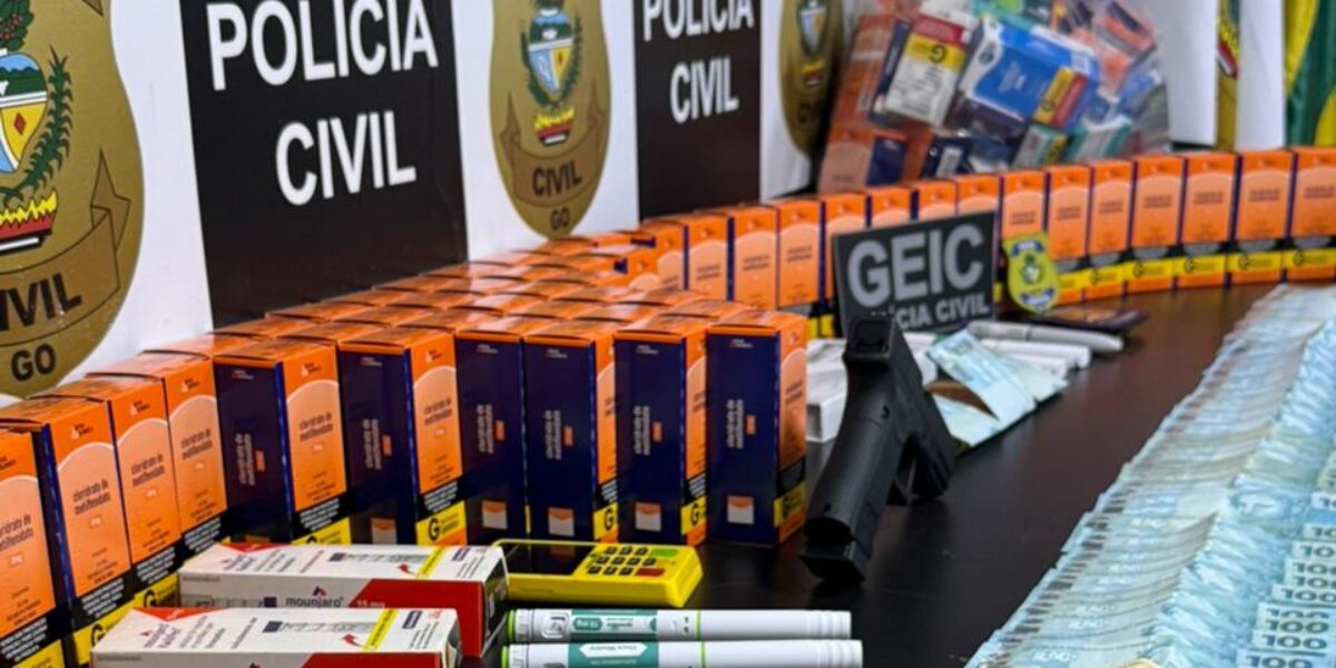 PCGO desarticula esquema de comércio clandestino de medicamentos e prende suspeito em flagrante em Luziânia