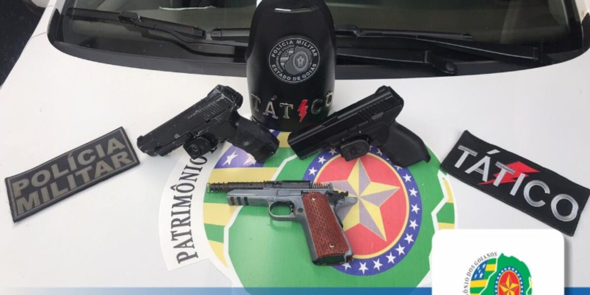 5º CRPM / 20º BPM VALPARAÍSO-GO: EQUIPE DO TÁTICO PRENDE INDÍVIDUOS POR ROUBO.