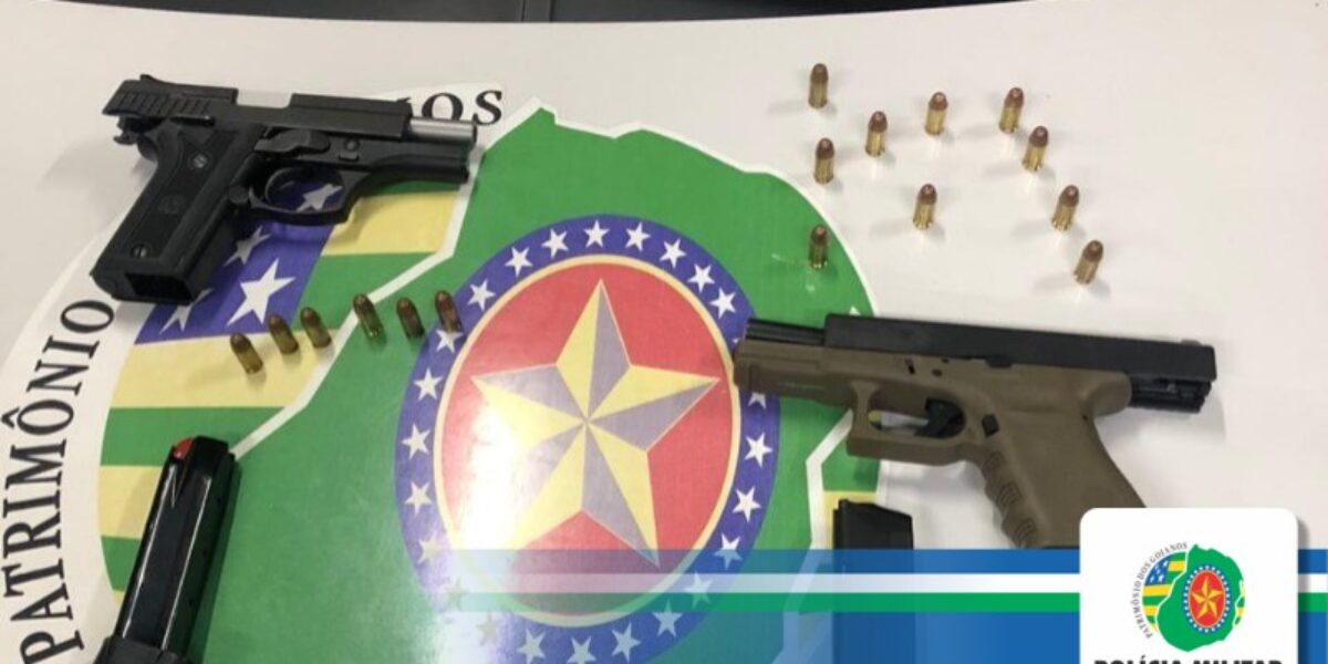 Indivíduo é preso por porte ilegal de arma de fogo e disparo em via pública em Goiânia-GO