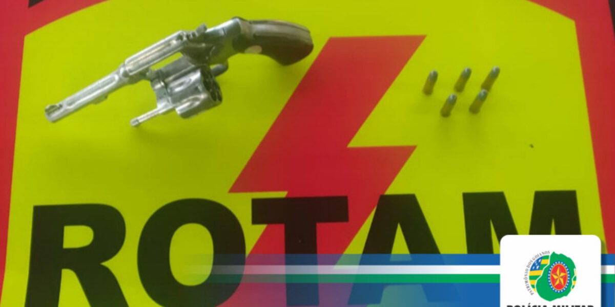 Criminoso é preso com arma de fogo no Residencial Fortaleza em Aparecida de Goiânia