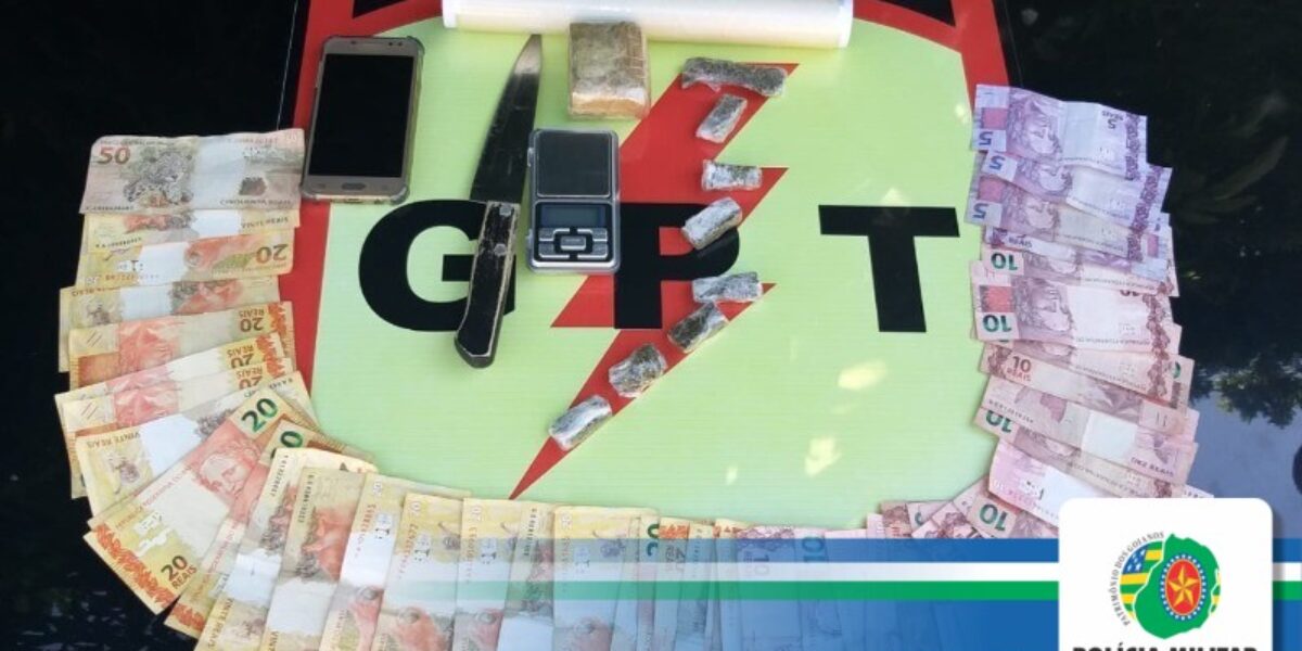 GPT de Caiapônia Prende Suspeito de Tráfico e Apreende Entorpecente