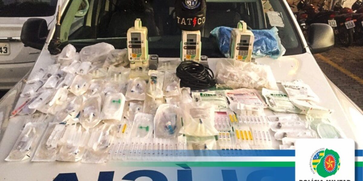 Indivíduos são presos ao tentarem comercializar equipamentos subtraídos de hospital de Goiânia