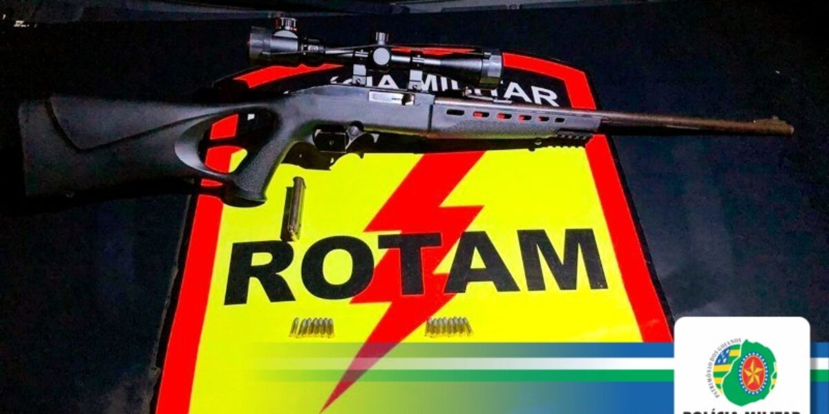 ROTAM prende indivíduo portando arma de fogo na cidade de Senador Canedo-GO
