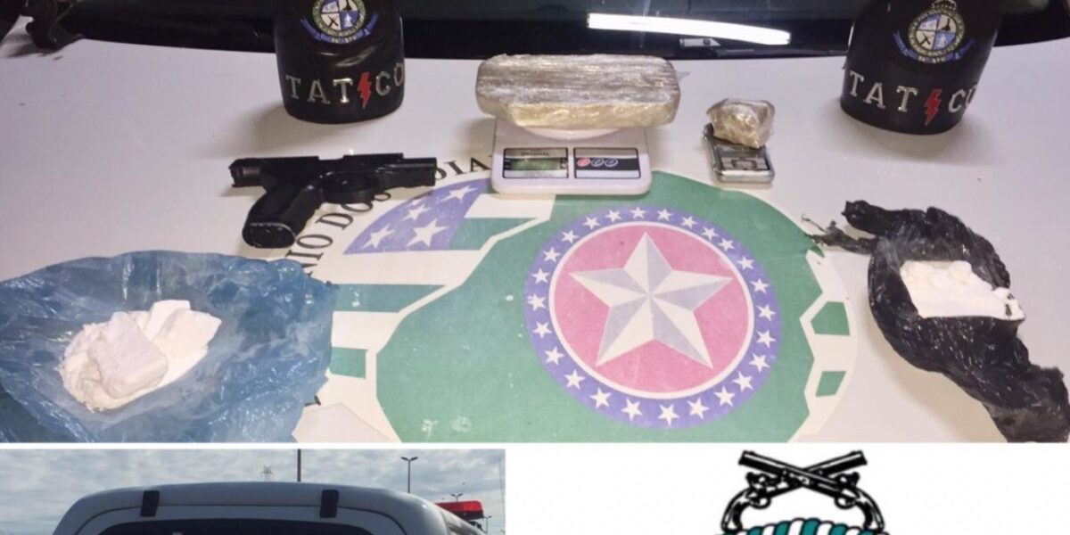 38º BPM prende suspeitos de tráfico