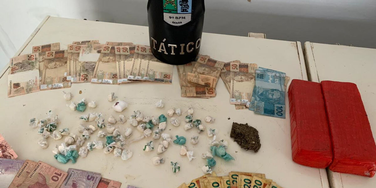 9º BPM aborda e prende traficante de drogas em flagrante, na Região Norte de Goiânia
