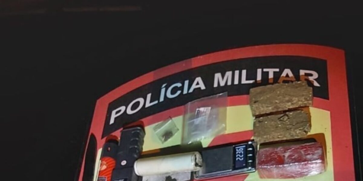 PM prende traficante que comercializava drogas em Águas Lindas de Goiás
